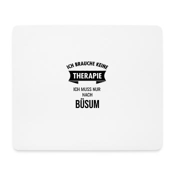 Büsum Nordsee Urlaub Idee - Mousepad (Querformat) - Weiß - Vorne