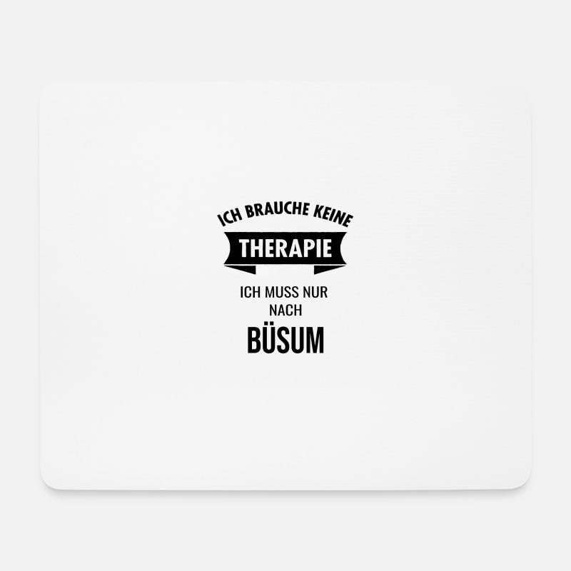 Büsum Nordsee Urlaub Idee - Mousepad (Querformat) - Weiß