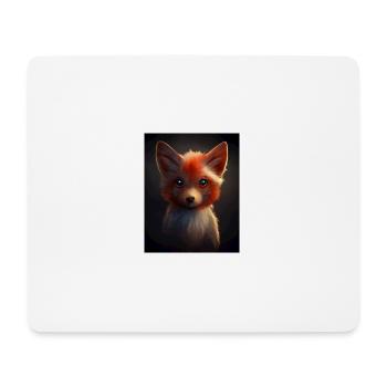 Renard roux - Tapis de souris (format paysage) - blanc - Devant