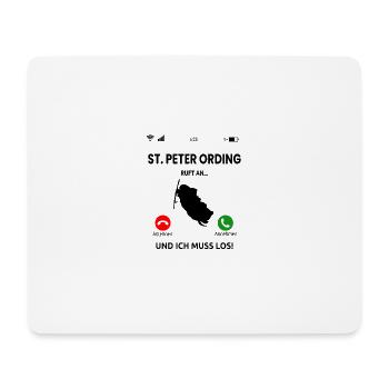 Sankt Peter Ording Nordsee Urlaub Idee - Mousepad (Querformat) - Weiß - Vorne