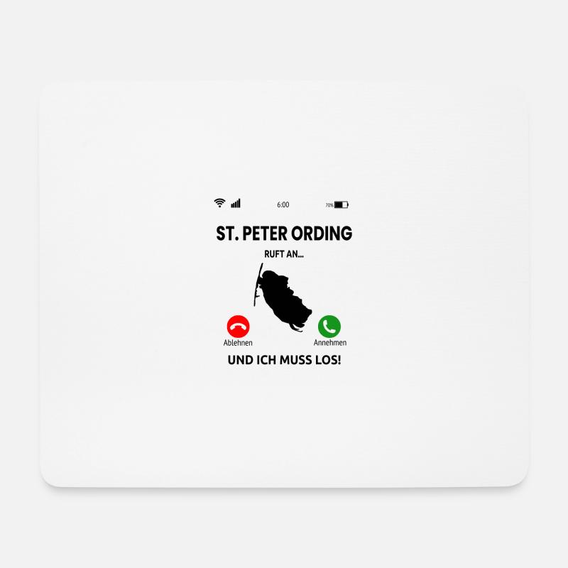 Sankt Peter Ording Nordsee Urlaub Idee - Mousepad (Querformat) - Weiß