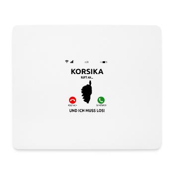 Korsika Urlaub Corsica Corse Idee - Mousepad (Querformat) - Weiß - Vorne