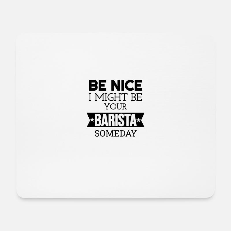 Barista Kaffeeliebhaber Kaffee Espresso - Mousepad (Querformat) - Weiß