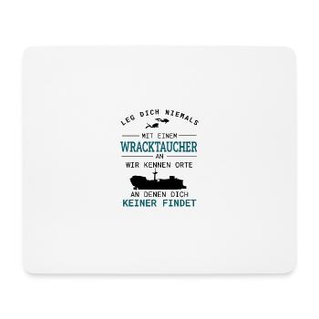 Wracktauchen Tauchen Wracktaucher Geschenk - Mousepad (Querformat) - Weiß - Vorne