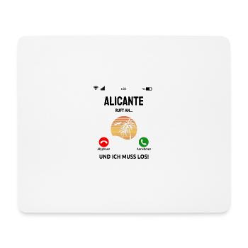 Alicante Costa Blanca Spanien Küstenstadt Urlaub - Mousepad (Querformat) - Weiß - Vorne