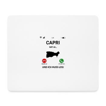 Capri Italien Mittelmeer Insel Urlaub Idee - Mousepad (Querformat) - Weiß - Vorne
