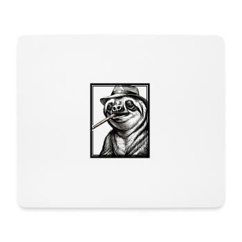 Sloth Noir - Mousepad (Querformat) - Weiß - Vorne