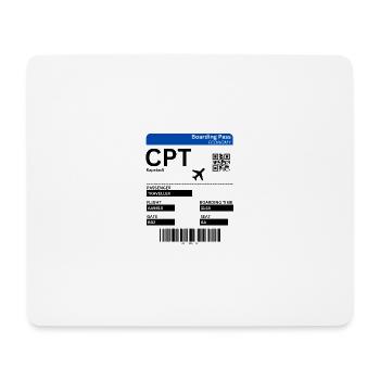 Cape Town Boarding Pass South Africa Holiday Idea - Mouse Pad (horizontal) - white - Front