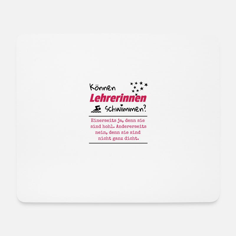 Lehrerin Witz Geschenk Idee - Mousepad (Querformat) - Weiß