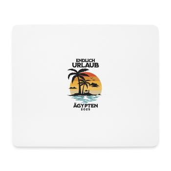 Ägypten Urlaub 2025 Ägypten Reise - Mousepad (Querformat) - Weiß - Vorne