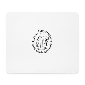 Loeschmeister Leidenschaft - Mousepad (Querformat) - Weiß - Vorne