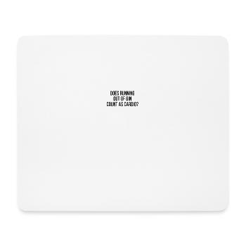 Funny Gin Fan Cocktails Anti Workout Exercise Gym - Mouse Pad (horizontal) - white - Front