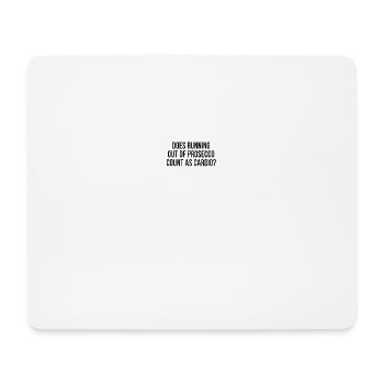 Drôle de Prosecco Fan Wine Anti Workout Exercice Gym - Tapis de souris (format paysage) - blanc - Devant