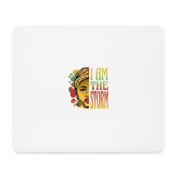 Ich bin der Sturm Ich bin der Sturm Geschenk Inspi - Mousepad (Querformat) - Weiß - Vorne