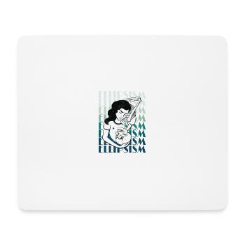 Ellipsismus Frau Pfanne Ellipsismus Frau Pfanne Ge - Mousepad (Querformat) - Weiß - Vorne