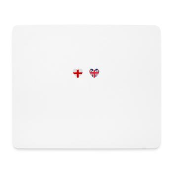 England and Great Britain British UK Flags - Mouse Pad (horizontal) - white - Front