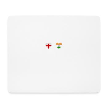 England und Indien Indisch India Fahne Flaggen - Mousepad (Querformat) - Weiß - Vorne