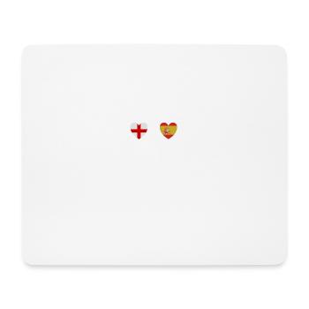 Angleterre et Espagne Drapeaux espagnols Drapeaux - Tapis de souris (format paysage) - blanc - Devant