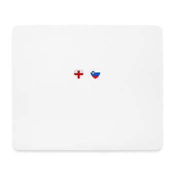 England und Slowenien Slowenische Fahne Flaggen - Mousepad (Querformat) - Weiß - Vorne