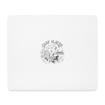 Carp Slayer Fisch Fischer Angeln Carp Slayer Fisch - Mousepad (Querformat) - Weiß - Vorne