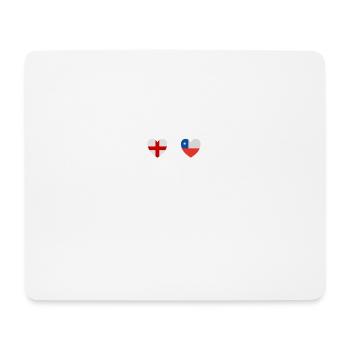 England and Chile Chilean flag flags - Mouse Pad (horizontal) - white - Front