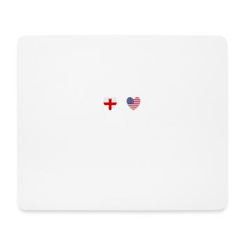 Angleterre et États-Unis États-Unis d’Amérique - Tapis de souris (format paysage) - blanc - Devant