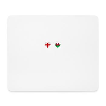 England and Wales Welsh flag flags - Mouse Pad (horizontal) - white - Front