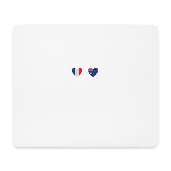 France et Australie Drapeau australien - Tapis de souris (format paysage) - blanc - Devant