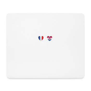France et Croatie Drapeau croate Drapeaux - Tapis de souris (format paysage) - blanc - Devant