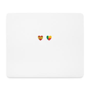 Spain and Benin Beninese flag flags - Mouse Pad (horizontal) - white - Front