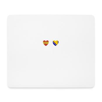 Spain and Bosnia and Herzegovina Flag Flags - Mouse Pad (horizontal) - white - Front