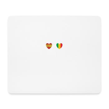 Espagne et Mali Drapeau malien Drapeaux - Tapis de souris (format paysage) - blanc - Devant
