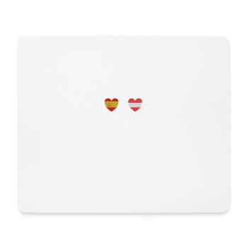 Spain and Austria Austrian flags - Mouse Pad (horizontal) - white - Front