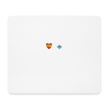 Spanien und San Marino San-Marinesische Flaggen - Mousepad (Querformat) - Weiß - Vorne