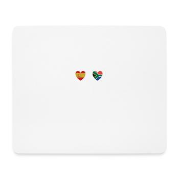 Spanien und Südafrika Südafrikanische Flaggen - Mousepad (Querformat) - Weiß - Vorne