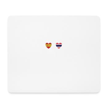 Espagne et Thaïlande Drapeaux Drapeau Thaï - Tapis de souris (format paysage) - blanc - Devant