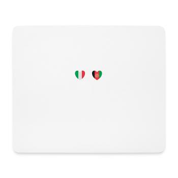Italie et Afghanistan Drapeaux afghans - Tapis de souris (format paysage) - blanc - Devant