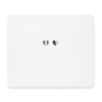Italy and Algeria Algerian flag Flags - Mouse Pad (horizontal) - white - Front