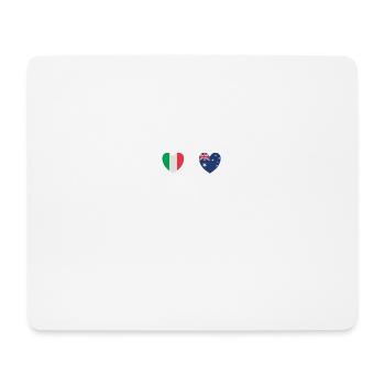 Italie et Australie Drapeaux australiens - Tapis de souris (format paysage) - blanc - Devant
