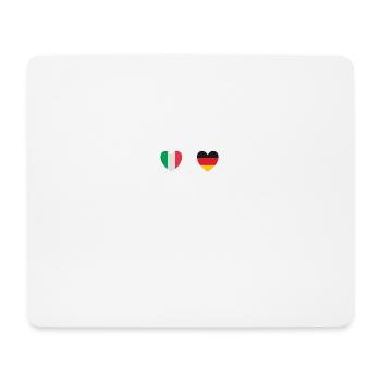 Italy and Germany German flag flags - Mouse Pad (horizontal) - white - Front