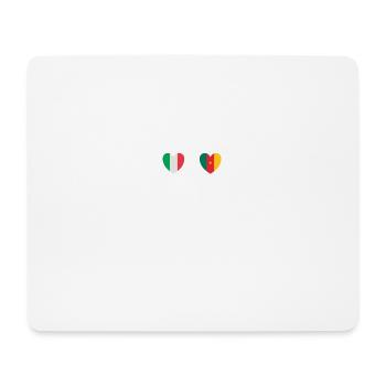 Italy and Cameroon Cameroon Flag Flags - Mouse Pad (horizontal) - white - Front