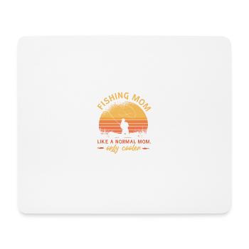 Fishing mom like a normal mom only cooler Fishing - Mousepad (Querformat) - Weiß - Vorne
