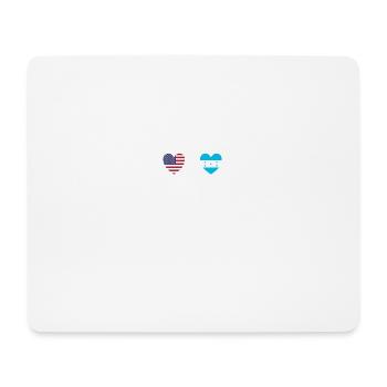 USA and Honduras Honduran flag flags - Mouse Pad (horizontal) - white - Front