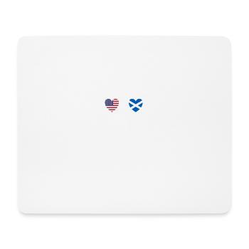 États-Unis et Écosse Drapeau écossais Drapeaux - Tapis de souris (format paysage) - blanc - Devant