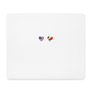 USA and Seychelles Seychelles flag Flags - Mouse Pad (horizontal) - white - Front