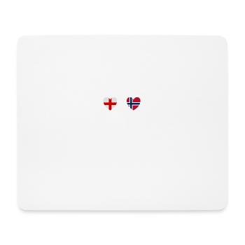 England and Norway Norwegian flag flags - Mouse Pad (horizontal) - white - Front