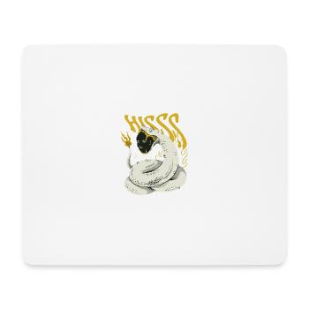 Creepy Schlange Frau Gesicht Creepy Schlange Frau - Mousepad (Querformat) - Weiß - Vorne