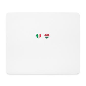 Italien und Ungarn Ungarische Fahne Flaggen - Mousepad (Querformat) - Weiß - Vorne