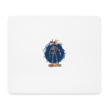 Scary gruselige Mumie Skelett Scary gruselige Mumi - Mousepad (Querformat) - Weiß - Vorne