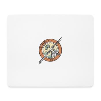Keeping it reel Angelrute Keeping it reel Angelrut - Mousepad (Querformat) - Weiß - Vorne